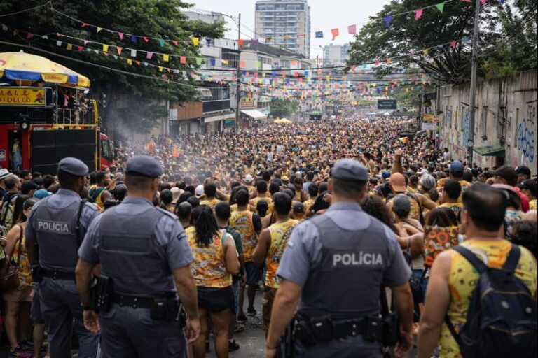 Quadrilha é detida durante bloco de Carnaval na Barra Funda, zona oeste de São Paulo
